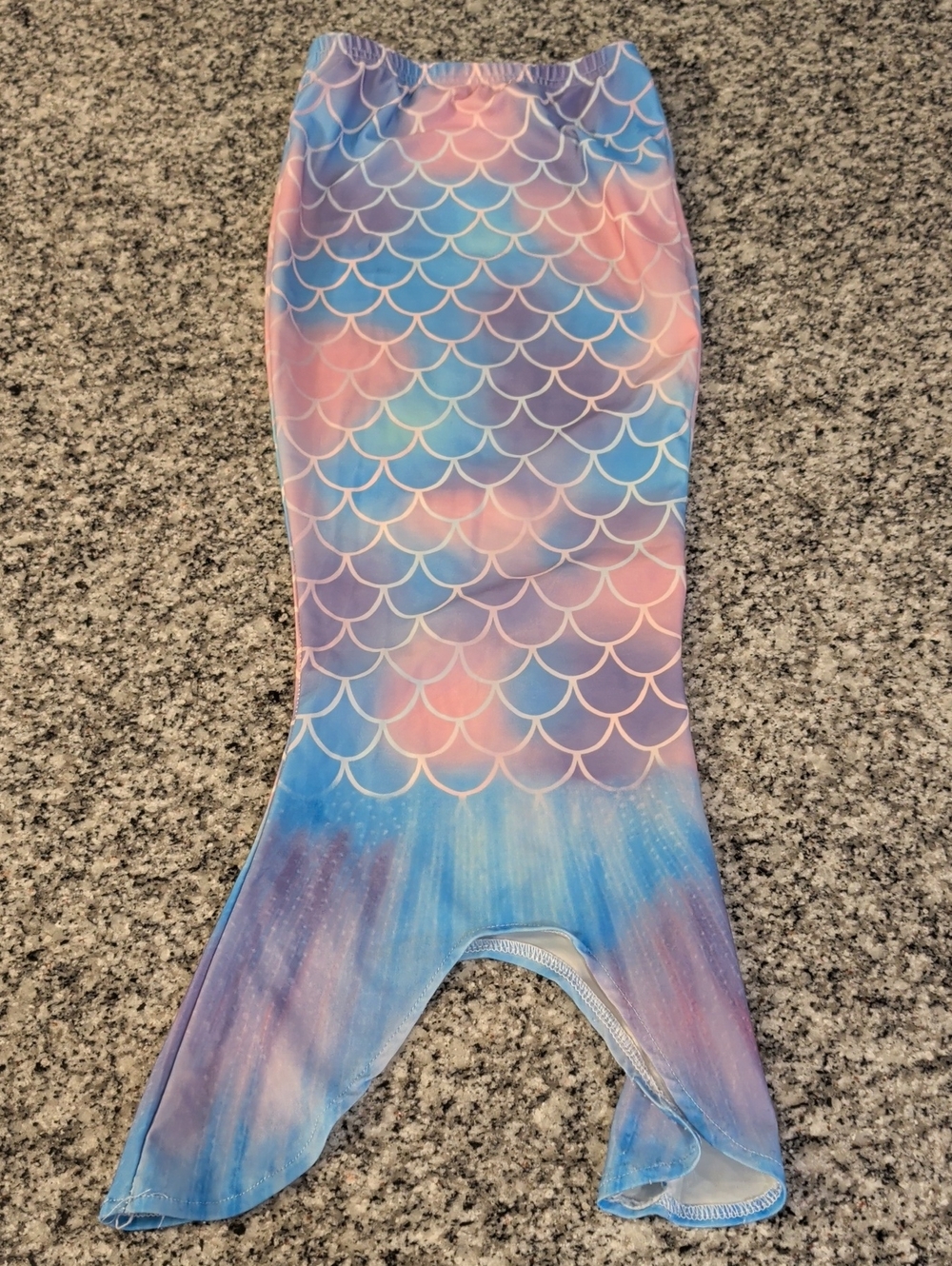 Kids Mermaid One-Piece Swimsuit - Pastel Pink & Blue